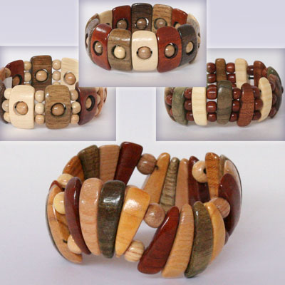 деревянные браслеты